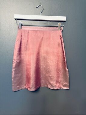 90s Agnes B Iridescent A-Line Mini Skirt